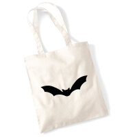 Jutebeutel Fledermaus  Silhouette 10 Liter