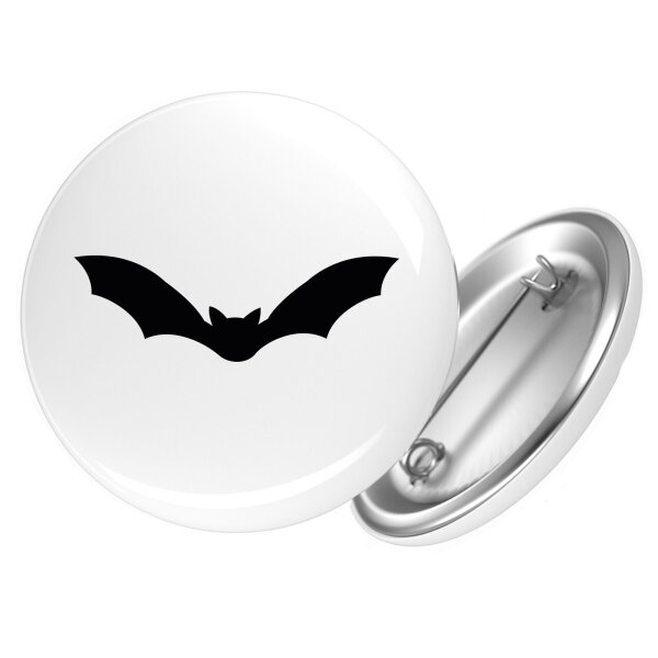 Button Fledermaus  Silhouette