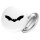Button Fledermaus  Silhouette
