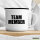Emaille Tasse Team Member Schriftzug 300ml Vintage Emaille Becher