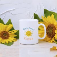 Kaffeetasse Gute Laune Tasse Sonne Weiß 330ml