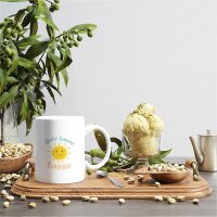 Kaffeetasse Gute Laune Tasse Sonne Weiß 330ml