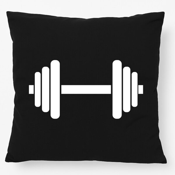 Kissen Hantel Silhouette 40x40cm
