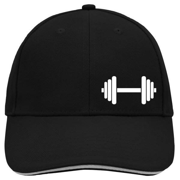 Cappy Mütze Hantel Silhouette