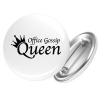 Button Office Gossip Queen Krone