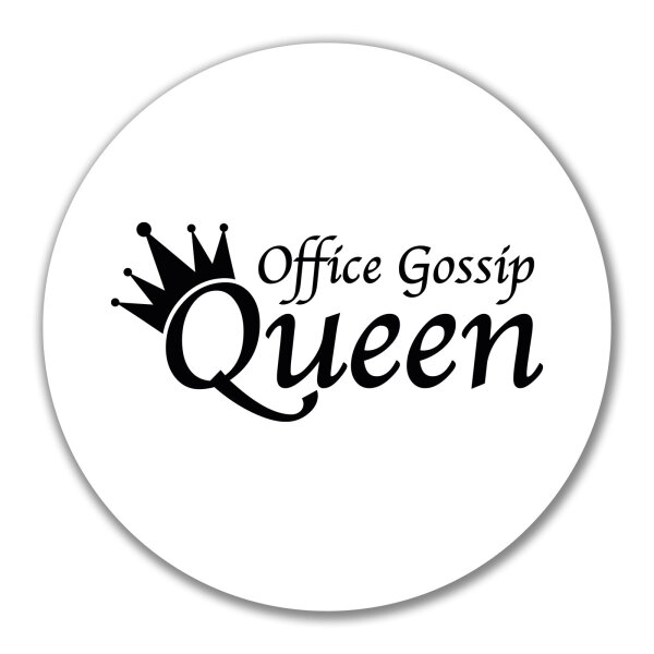 Aufkleber Office Gossip Queen Krone 10cm Sticker