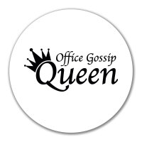 Aufkleber Office Gossip Queen Krone 10cm Sticker