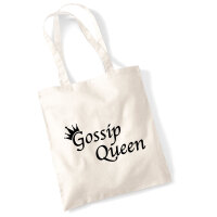 Jutebeutel Gossip Queen Krone 10 Liter