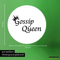 Aufkleber Gossip Queen Krone 10cm Sticker