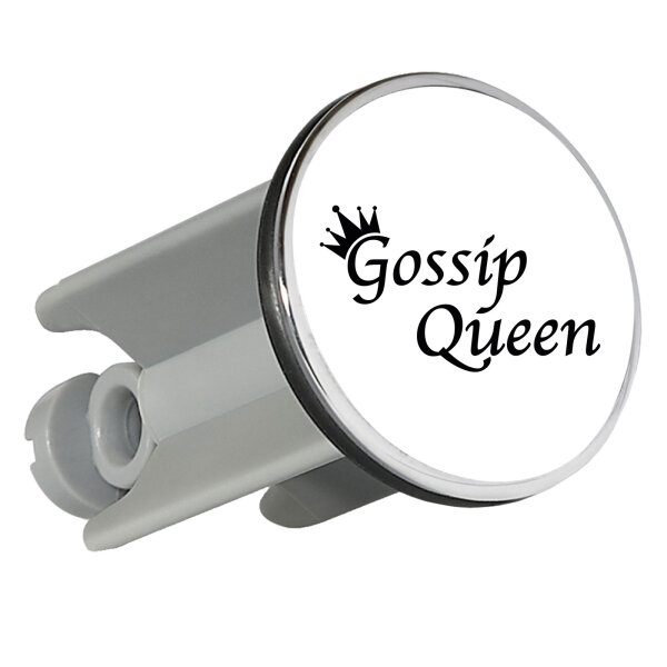 Waschbeckenstöpsel Gossip Queen Krone 4cm Abflussstopfen
