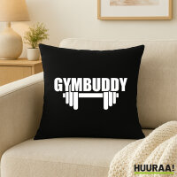 Kissen Gymbuddy Hantel 40x40cm