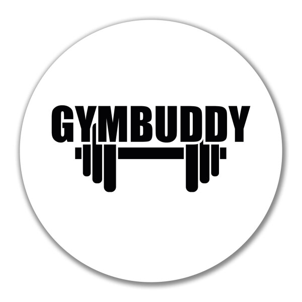 Aufkleber Gymbuddy Hantel 10cm Sticker