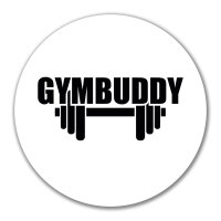 Aufkleber Gymbuddy Hantel 10cm Sticker