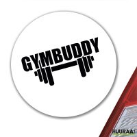 Aufkleber Gymbuddy Hantel 10cm Sticker