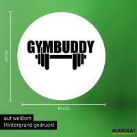 Aufkleber Gymbuddy Hantel 10cm Sticker