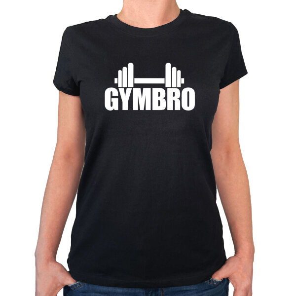 Damen T-Shirt Gymbro Hantel Größe XS-XXL
