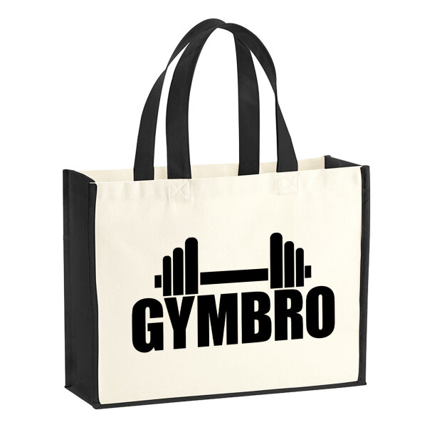 Jutetasche Gymbro Hantel 21 Liter Black