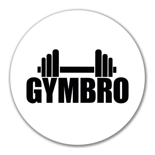 Aufkleber Gymbro Hantel 10cm Sticker