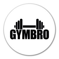 Aufkleber Gymbro Hantel 10cm Sticker