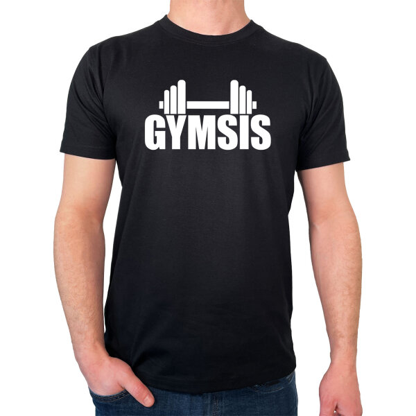 Herren T-Shirt Gymsis Hantel Größe S-3XL