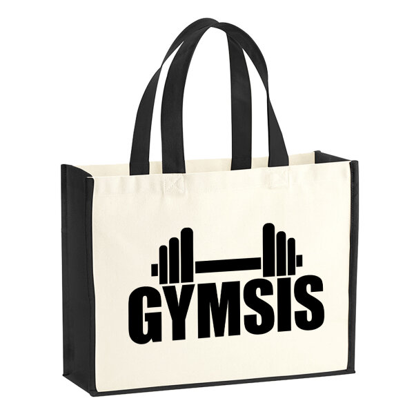 Jutetasche Gymsis Hantel 21 Liter Black