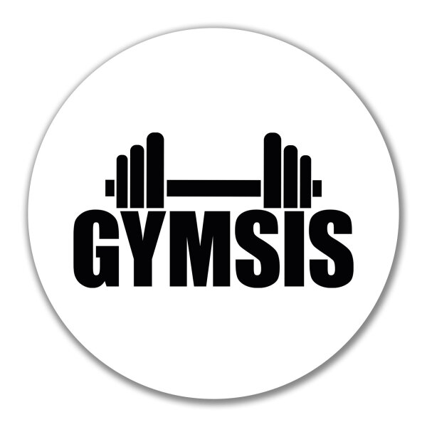 Aufkleber Gymsis Hantel 10cm Sticker