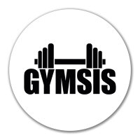 Aufkleber Gymsis Hantel 10cm Sticker