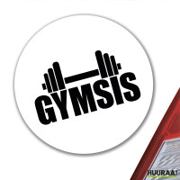 Aufkleber Gymsis Hantel 10cm Sticker