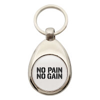 Schlüsselanhänger No pain gain Hantel