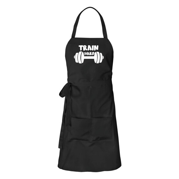 Schürze Train hard Hantel