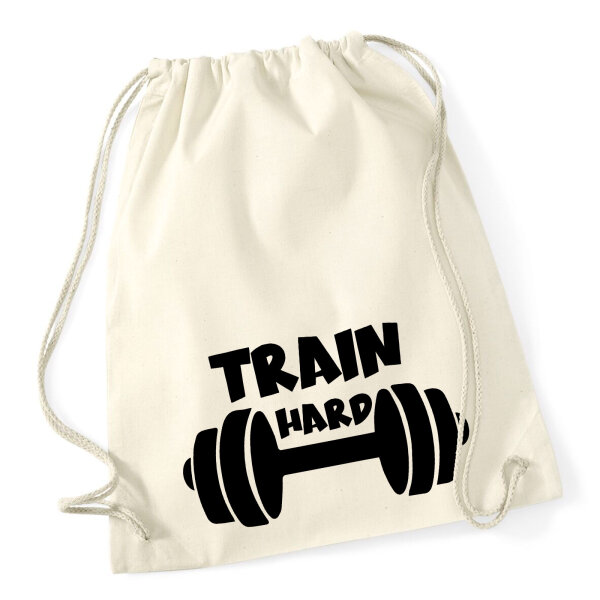 Turnbeutel Train hard Hantel 12 Liter