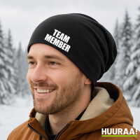 Beanie Team Member Schriftzug