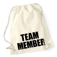 Turnbeutel Team Member Schriftzug 12 Liter