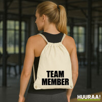 Turnbeutel Team Member Schriftzug 12 Liter