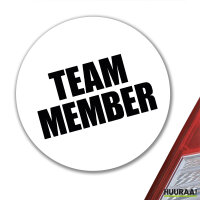 Aufkleber Team Member Schriftzug 10cm Sticker