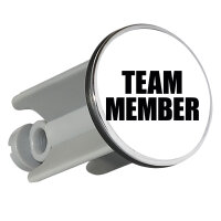 Waschbeckenstöpsel Team Member Schriftzug 4cm...