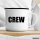 Emaille Tasse Crew Schriftzug 300ml Vintage Emaille Becher