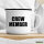 Emaille Tasse Crew Member Schriftzug 300ml Vintage Emaille Becher