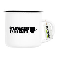 Emaille Tasse Spar Wasser Trink Kaffee Kaffeetasse 300ml Vintage Emaille Becher