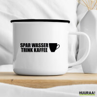 Emaille Tasse Spar Wasser Trink Kaffee Kaffeetasse 300ml Vintage Emaille Becher