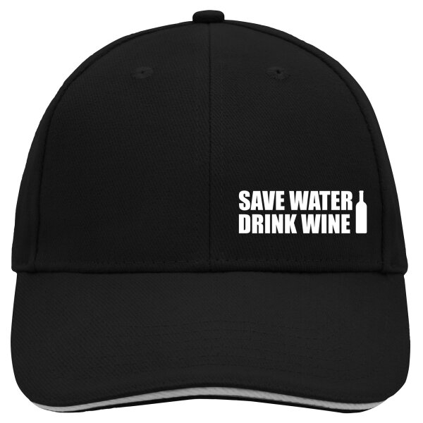 Cappy Mütze Save Water Drink Wine Weinflasche