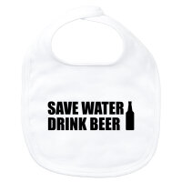 Baby Lätzchen Save Water Drink Beer Bierflasche