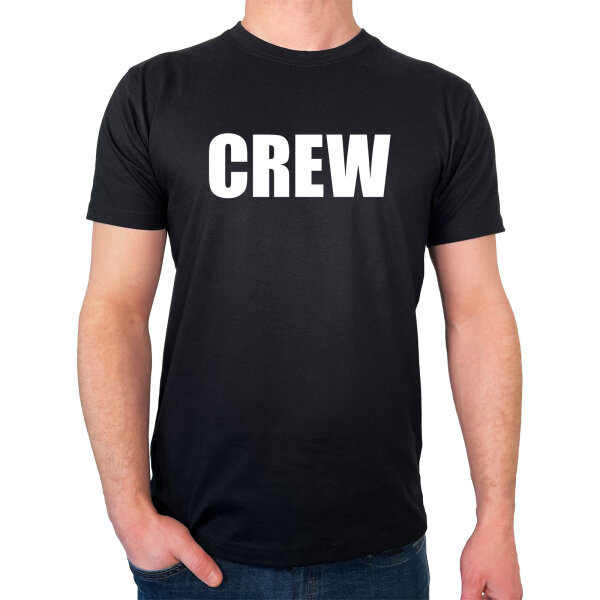 Herren T-Shirt Crew Schriftzug Größe S-3XL