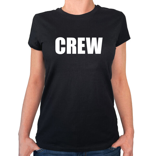Damen T-Shirt Crew Schriftzug Größe XS-XXL
