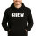 Unisex Hoodie Crew Schriftzug Größe S-3XL