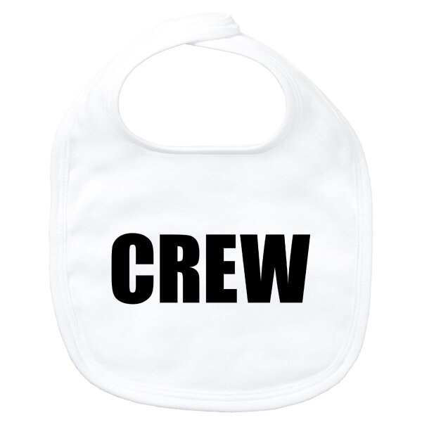 Baby Lätzchen Crew Schriftzug