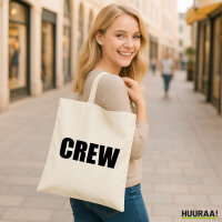 Jutebeutel Crew Schriftzug 10 Liter