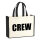 Jutetasche Crew Schriftzug 21 Liter Black