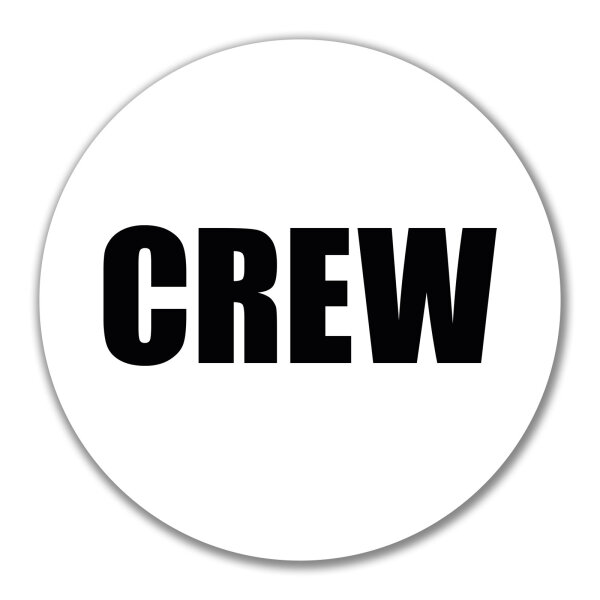 Aufkleber Crew Schriftzug 10cm Sticker