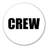 Aufkleber Crew Schriftzug 10cm Sticker